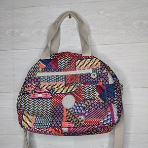 Kipling Bernadine Satchel Bag in Printed Dream